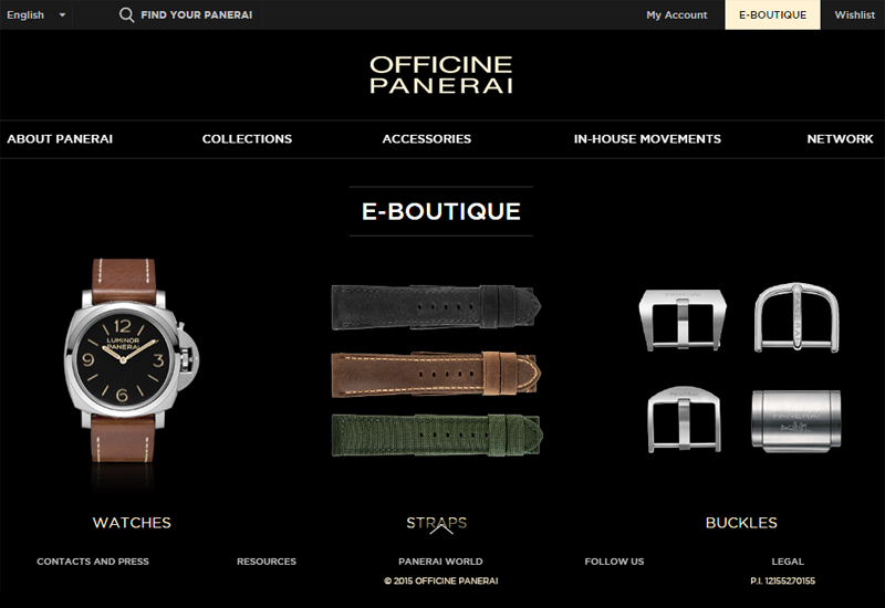 Panerai e boutique sales